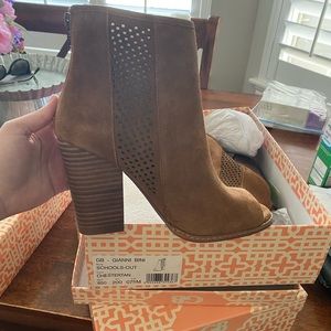 Gianni Bini open toed booties.